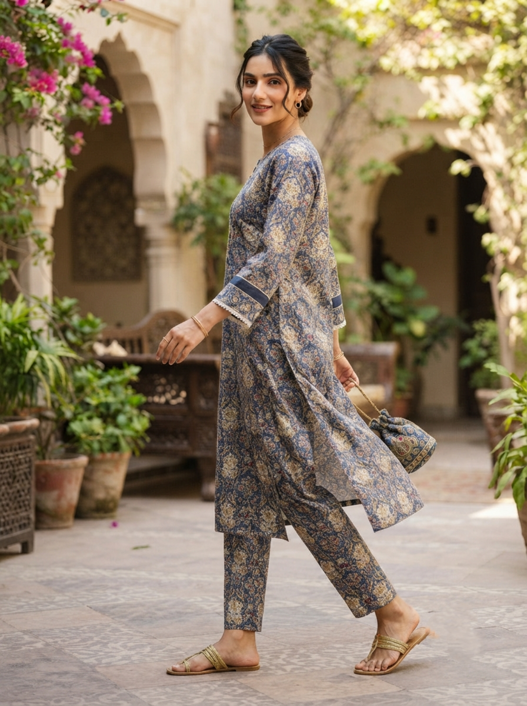 2 PIECE LAWN SUIT STITCHED