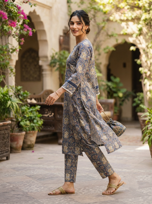 2 PIECE LAWN SUIT STITCHED