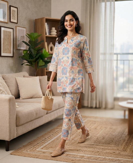 2 PIECE LAWN SUIT STITCHED