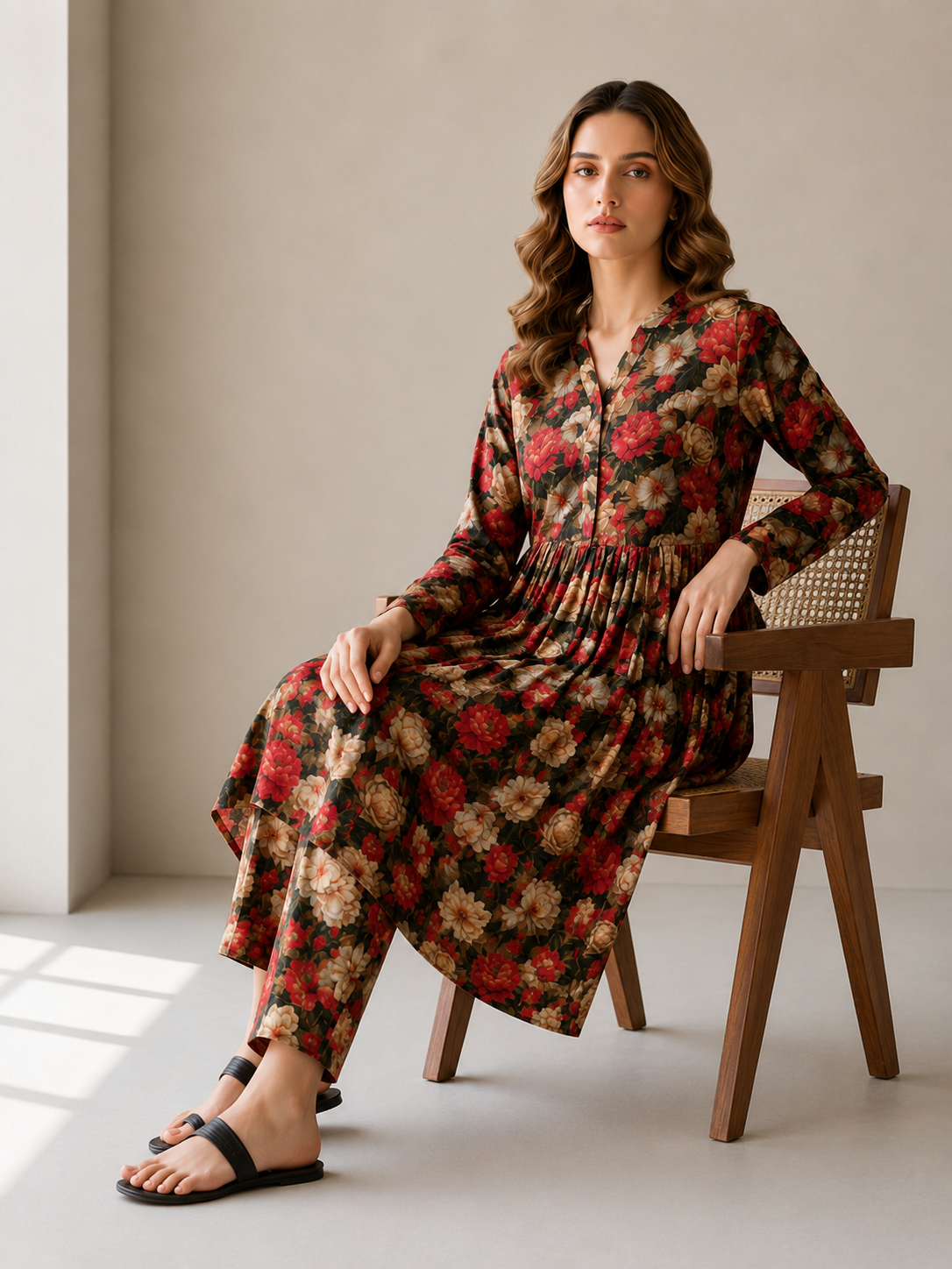 2 PIECE LAWN SUIT STITCHED