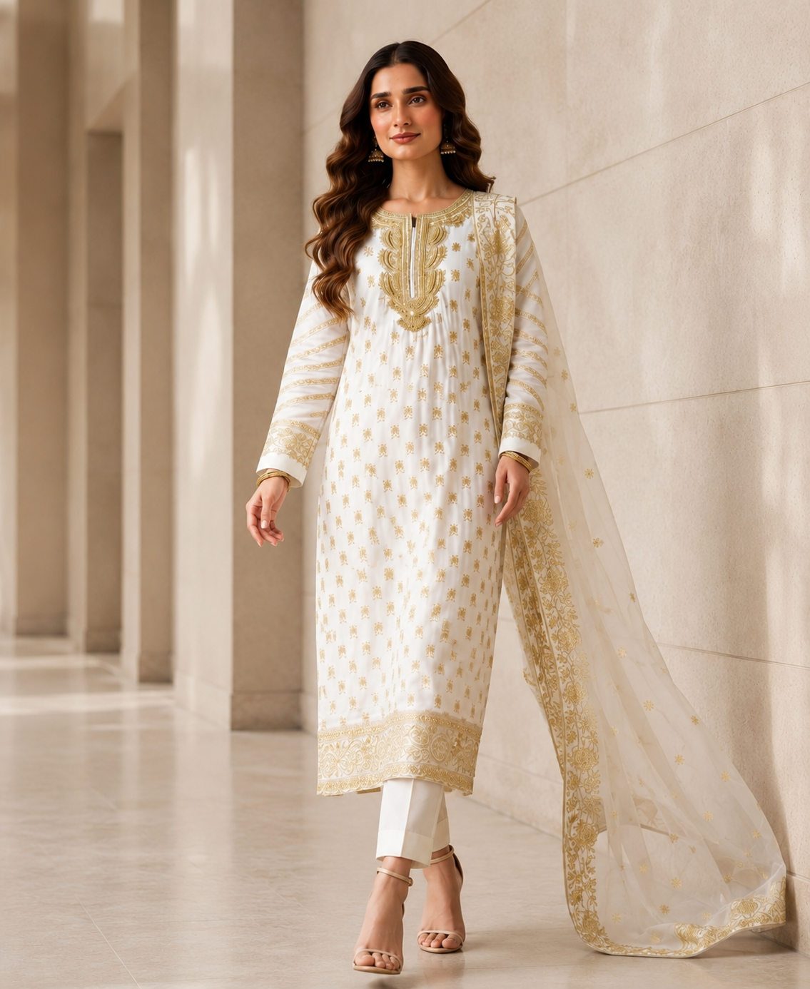 3 PIECE LAWN EMBROIDERED SUIT UNSTITCHED