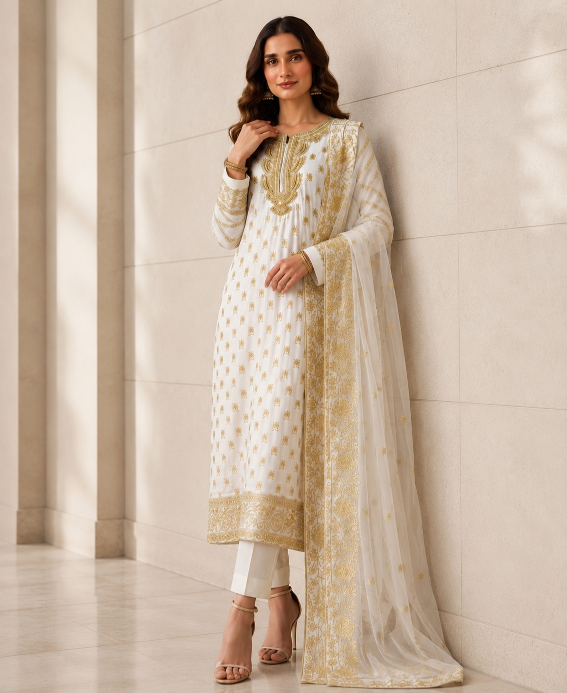3 PIECE LAWN EMBROIDERED SUIT UNSTITCHED